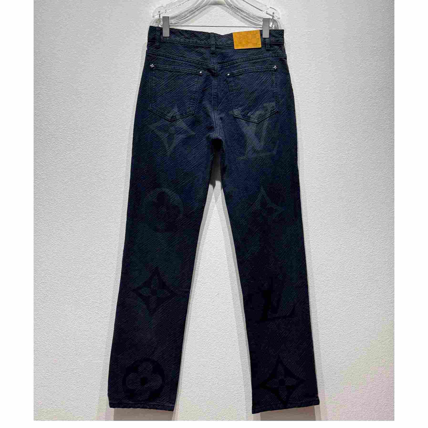 Louis Vuitton Monogram Denim Pants - DesignerGu