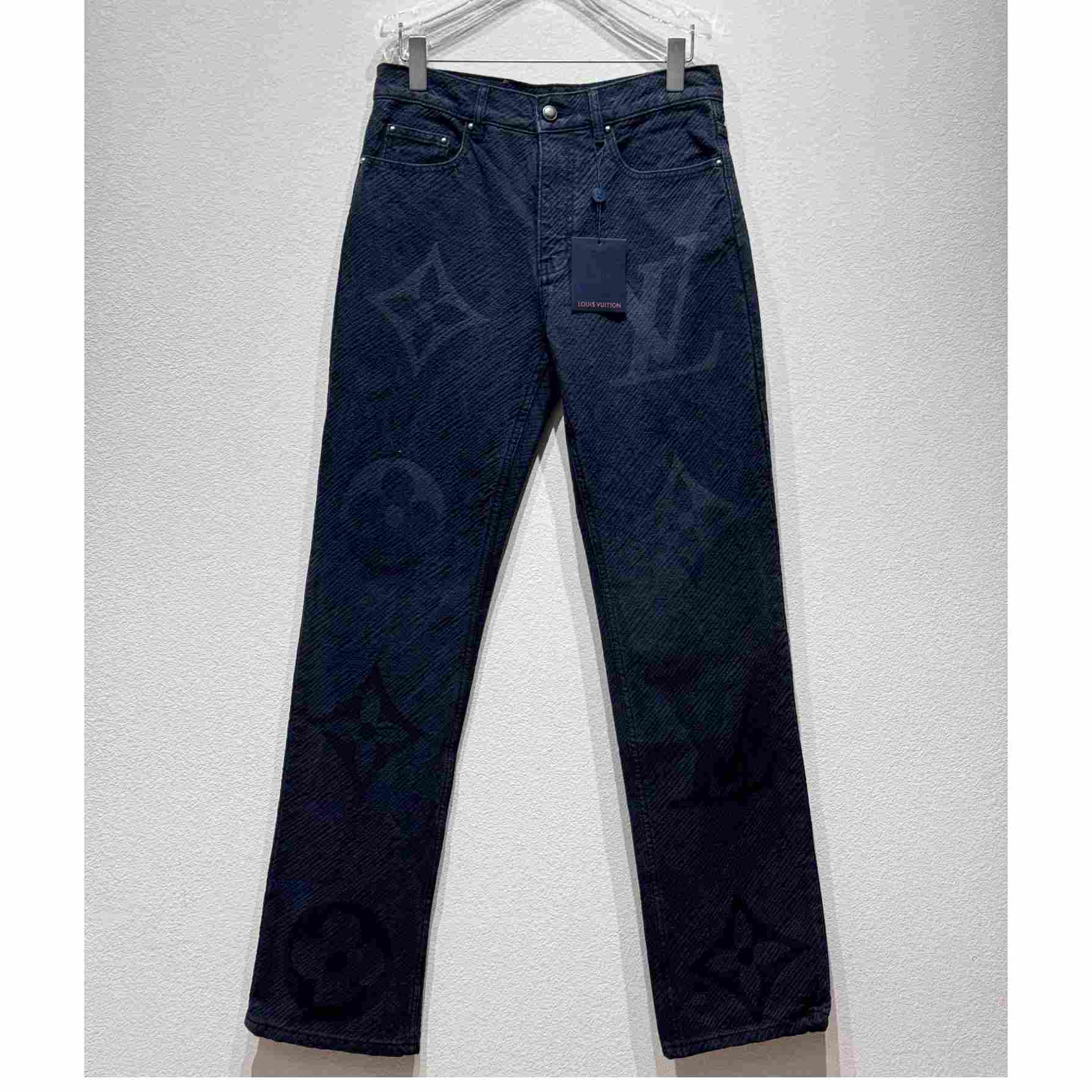 Louis Vuitton Monogram Denim Pants - DesignerGu