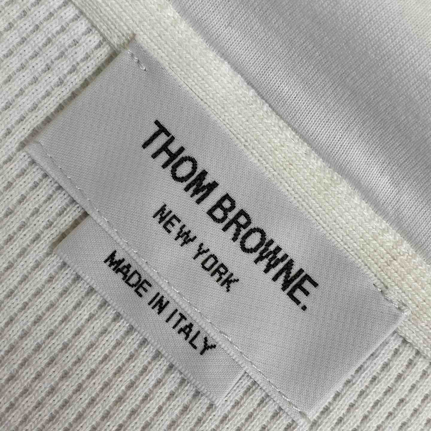 Thom Browne 4-Bar Zip-Up Cashmere Hoodie - DesignerGu