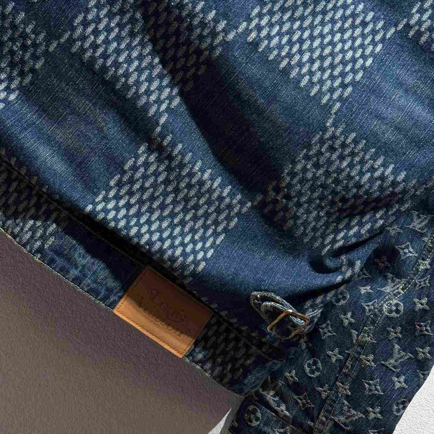 Louis Vuitton Wave Damier Denim Jacket - DesignerGu