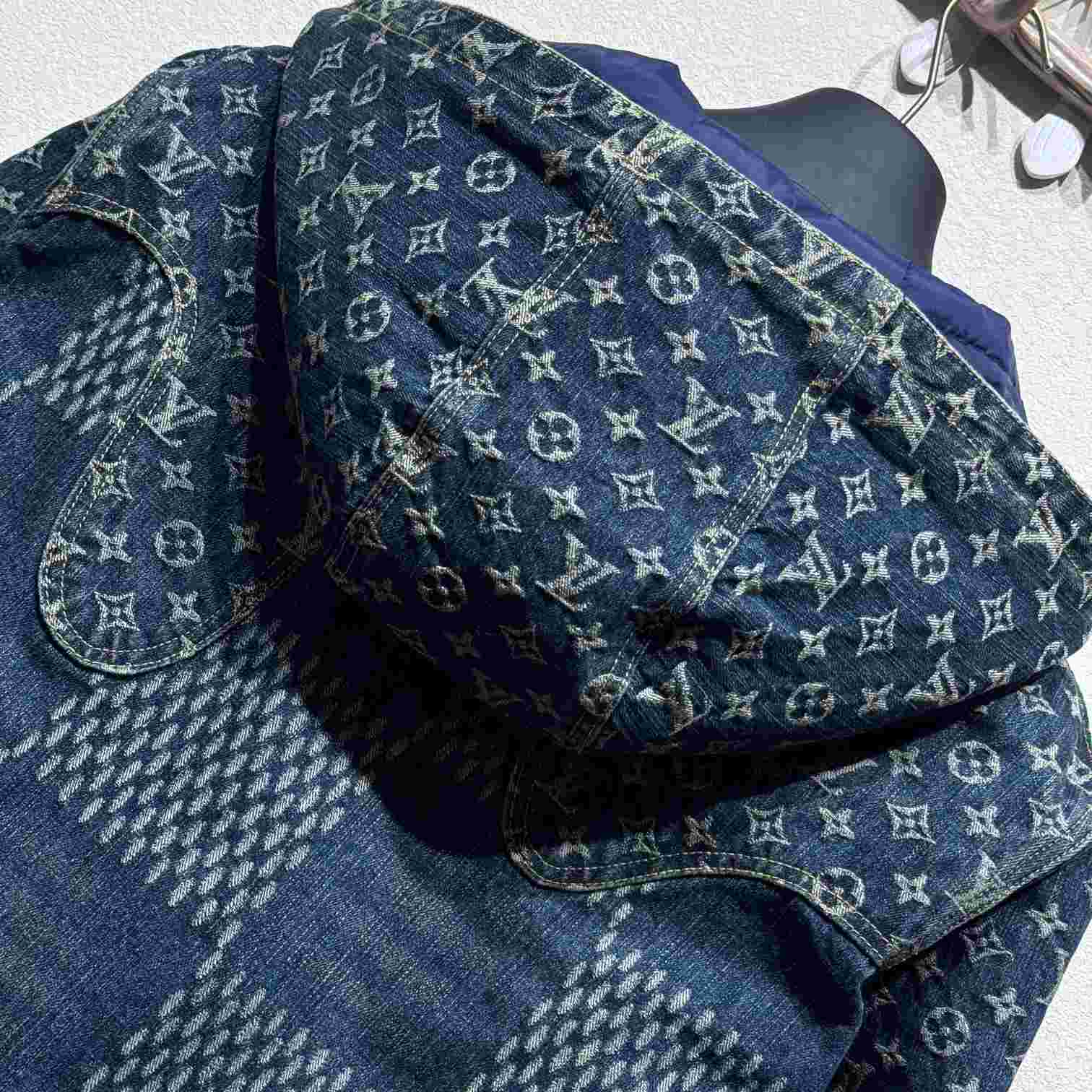 Louis Vuitton Wave Damier Denim Jacket - DesignerGu