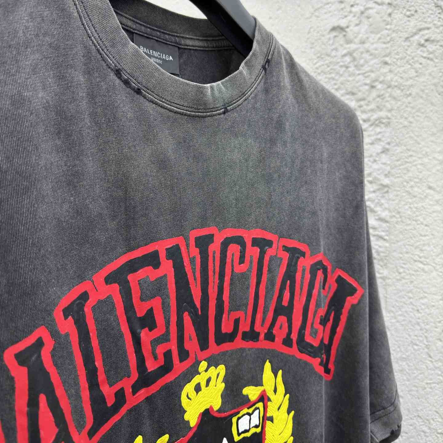 Balenciaga College T-Shirt 'Black' - DesignerGu