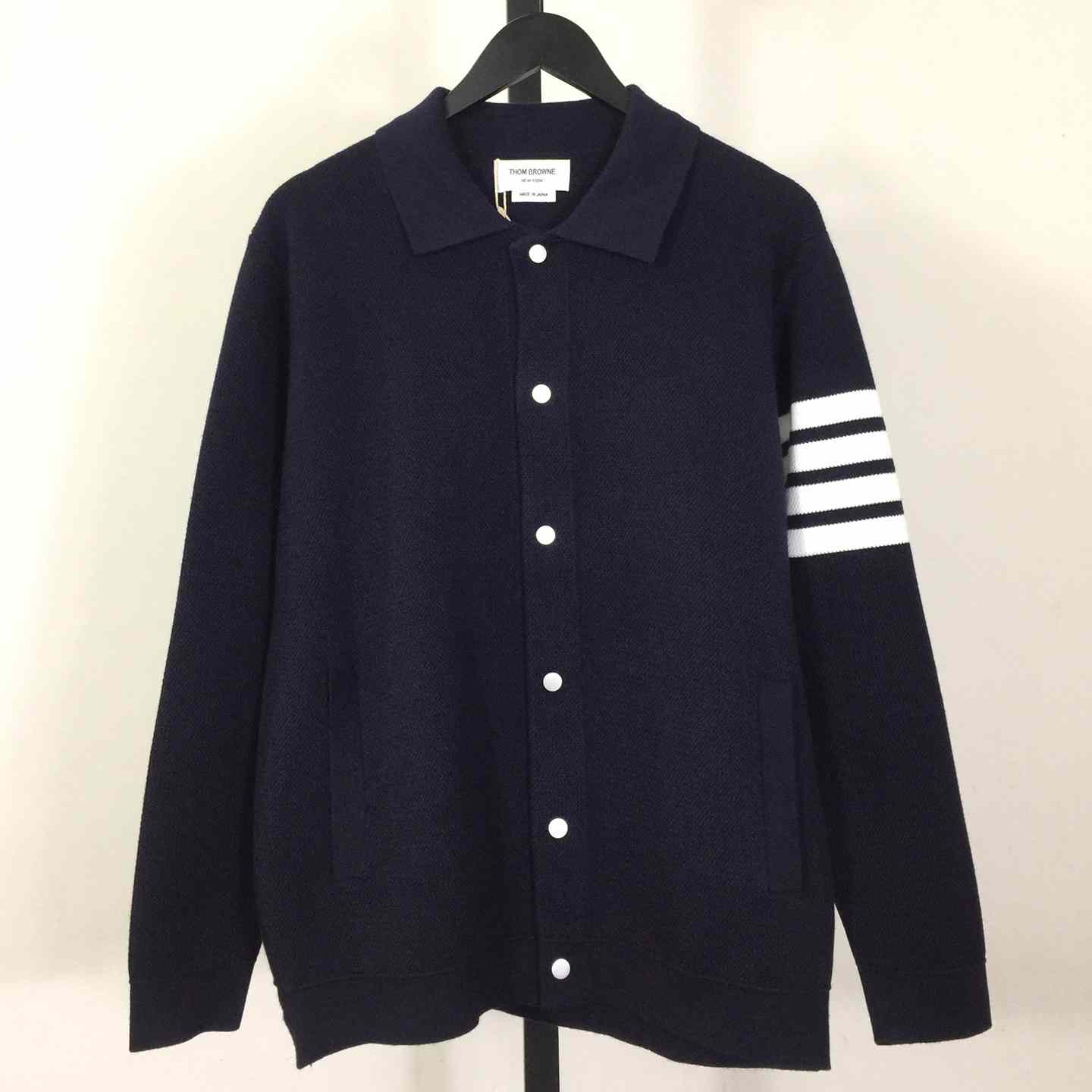 Thom Browne 4-Bar Jacket In Blue - DesignerGu