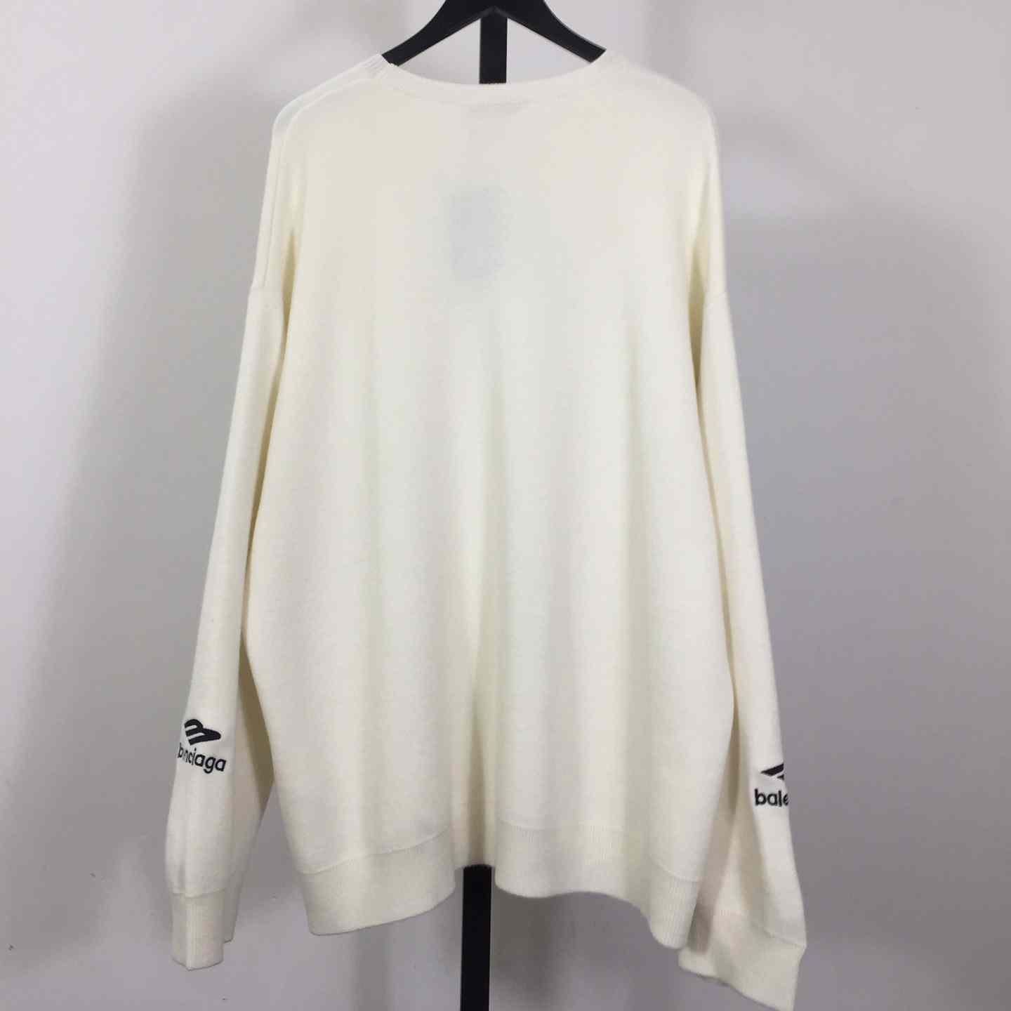 Balenciaga Ski Crewneck In White - DesignerGu