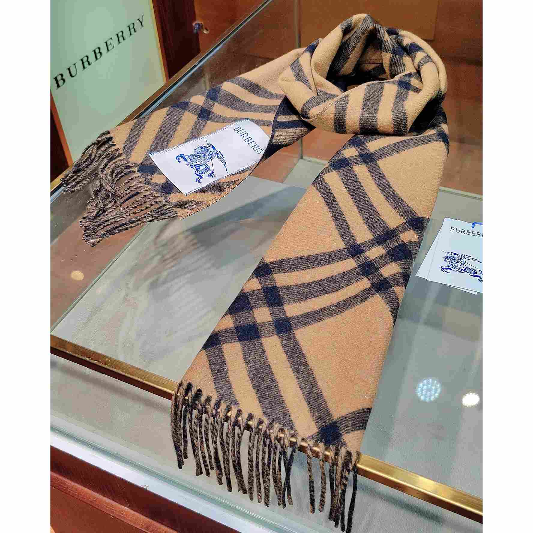 Burberry Check Cashmere Scarf - DesignerGu