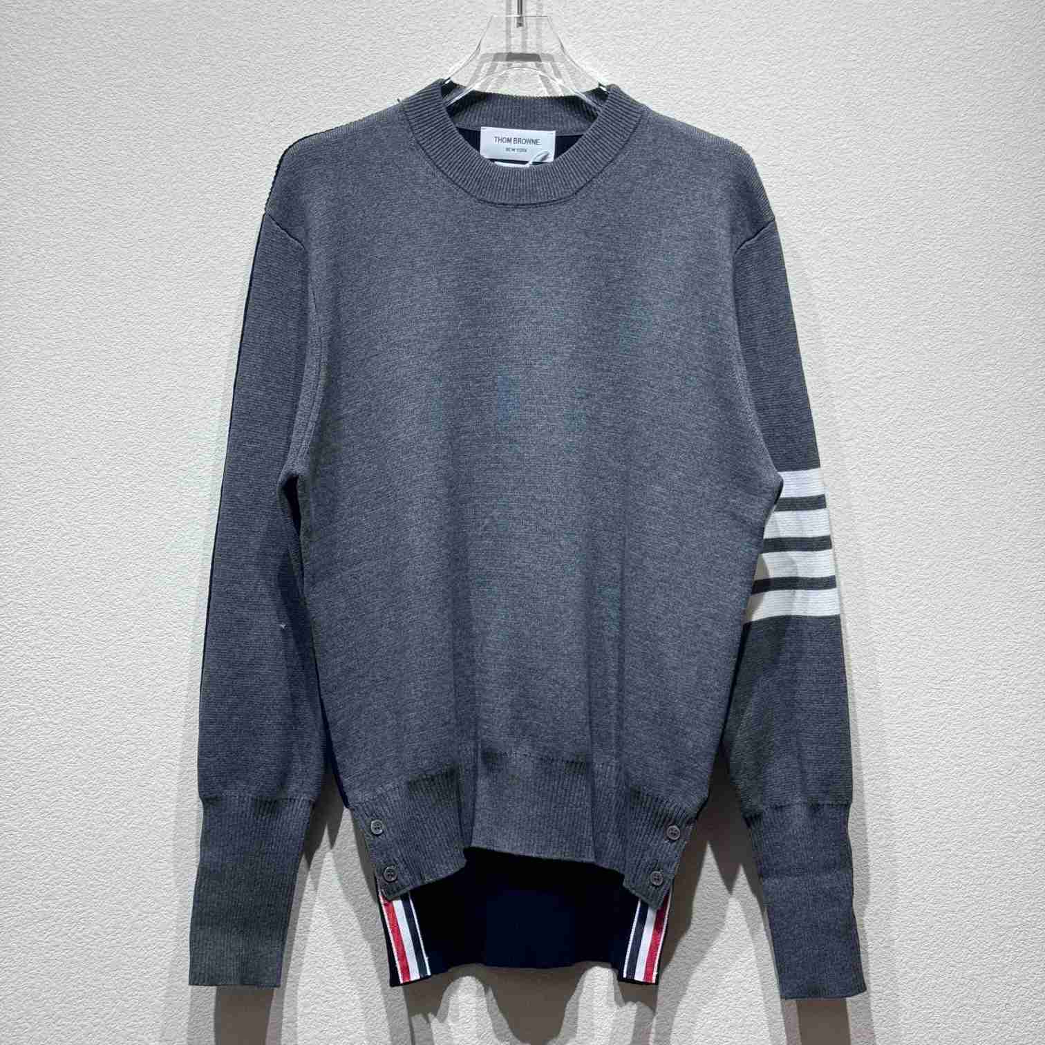 Thom Browne 4-Bar Knitted Sweater - DesignerGu