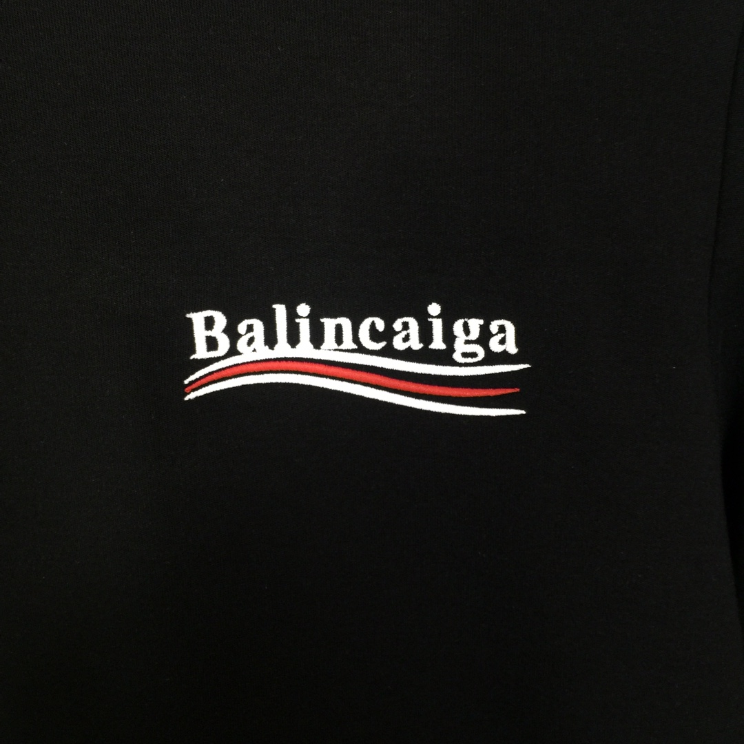 Balenciaga Logo Long Sleeve Tee - DesignerGu