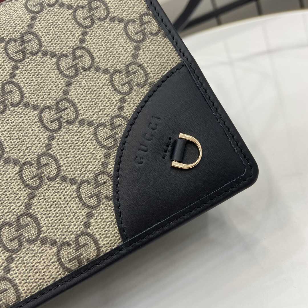 Gucci GG Emblem Super Mini Shoulder Bag - DesignerGu