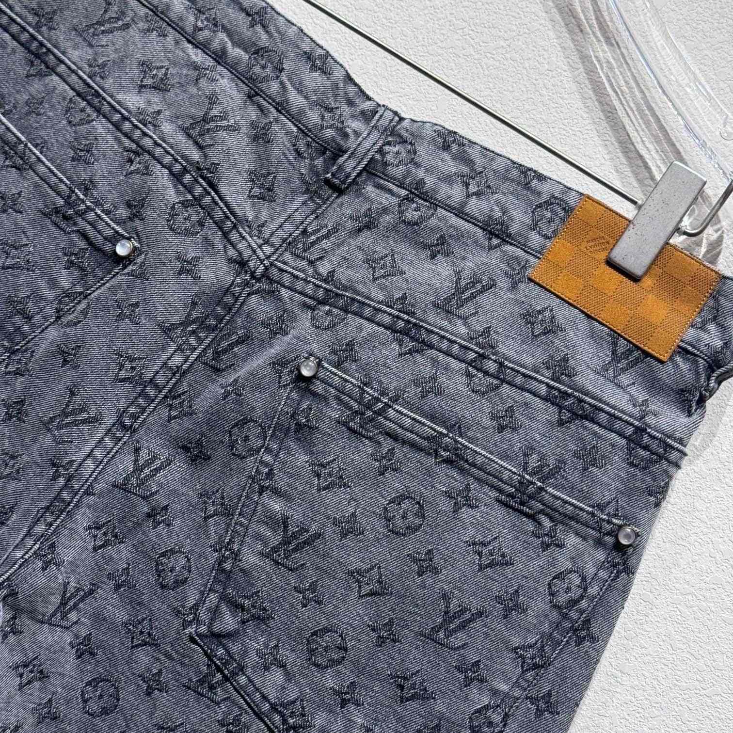 Louis Vuitton Monogram Jacquard Denim Skate Pants   - DesignerGu