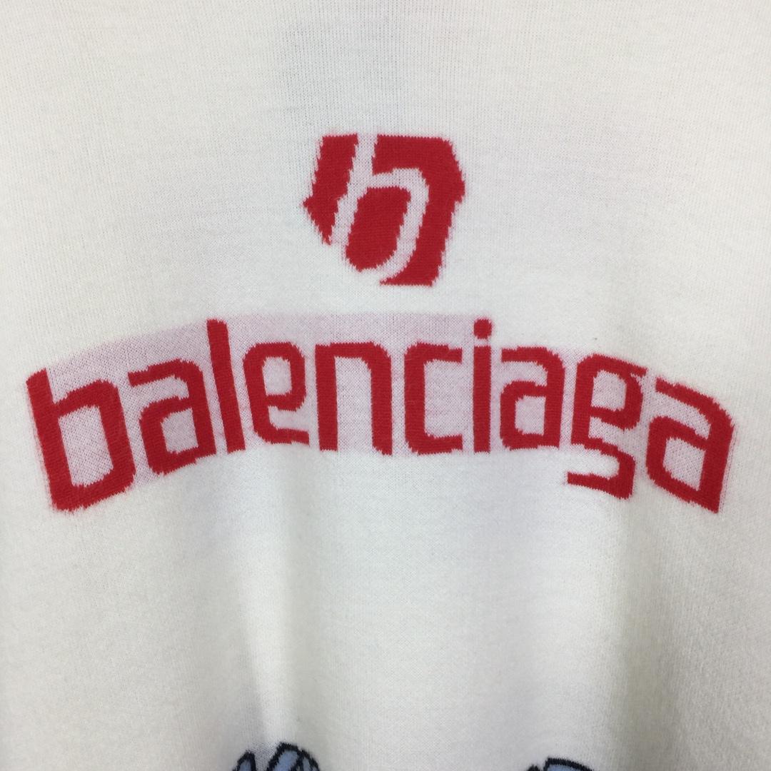 Balenciaga Ski Long Sleeve Turtleneck In White - DesignerGu