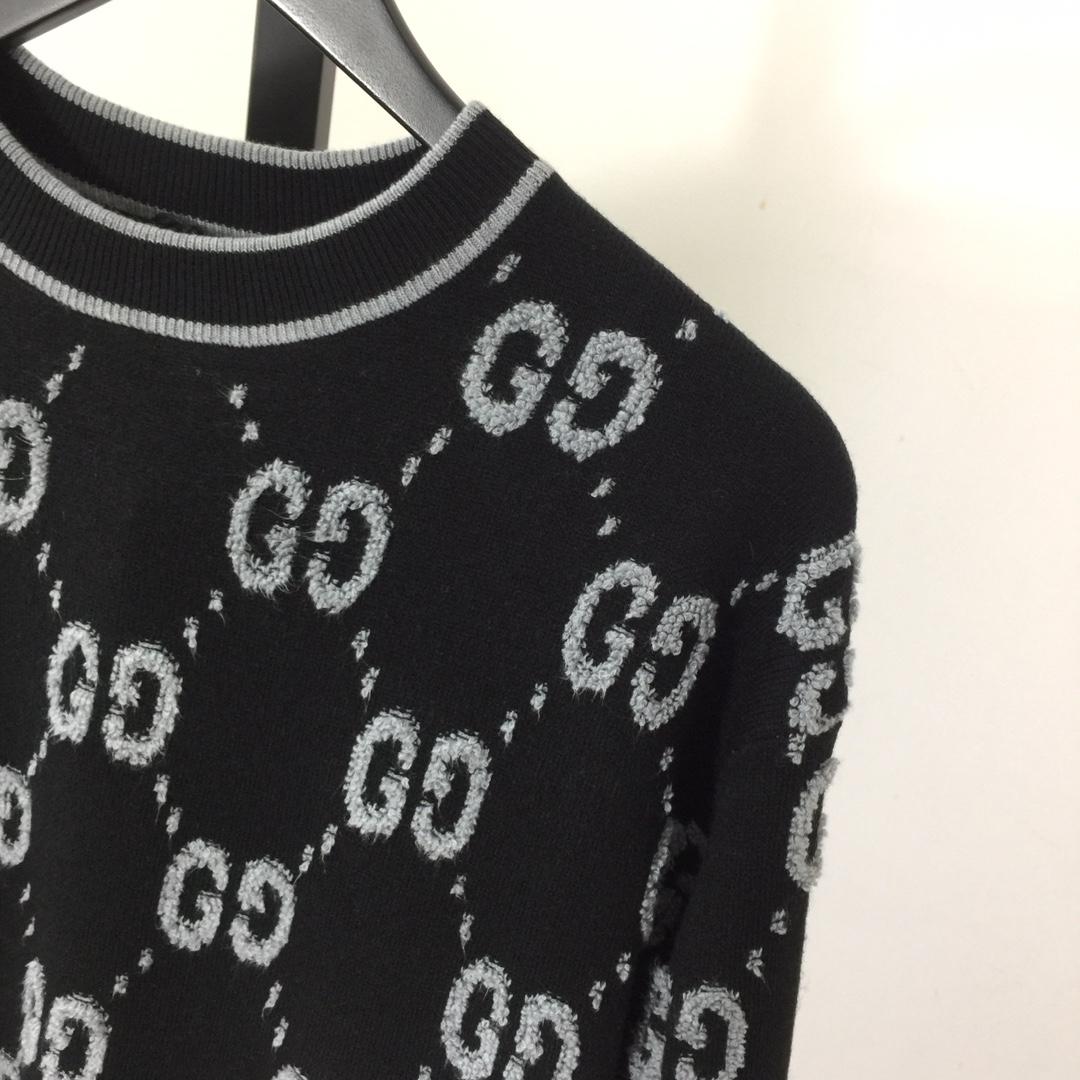 Gucci GG Wool Jacquard Sweater - DesignerGu