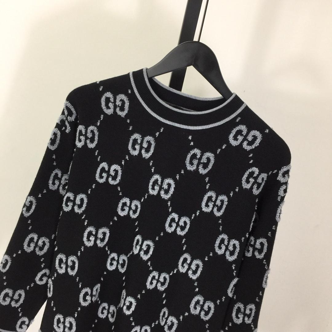 Gucci GG Wool Jacquard Sweater - DesignerGu