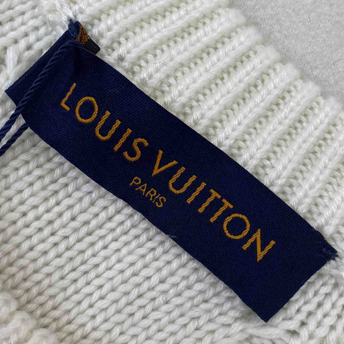 Louis Vuitton Embellished Cable Knit Wool Blend Pullover   - DesignerGu