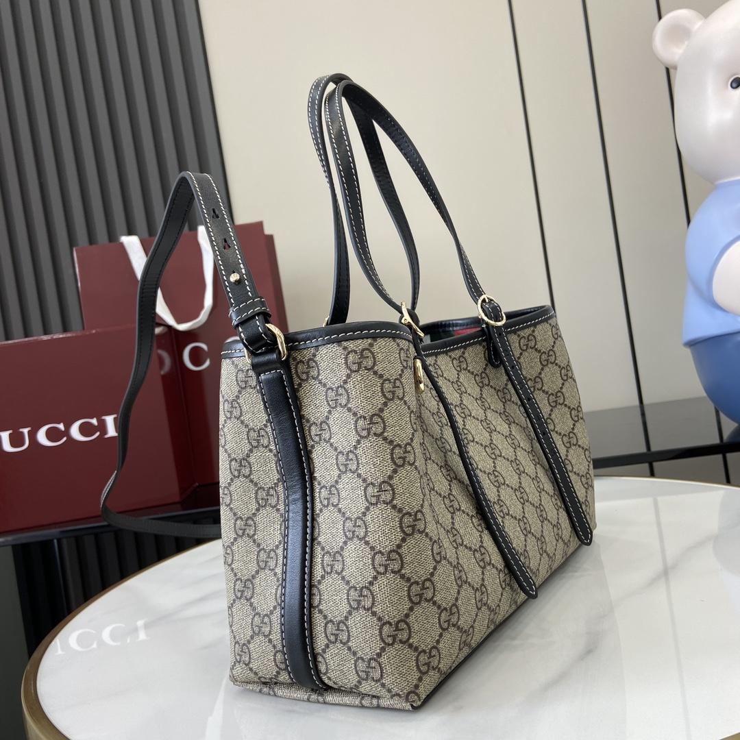 Gucci GG Emblem Small Tote Bag - DesignerGu