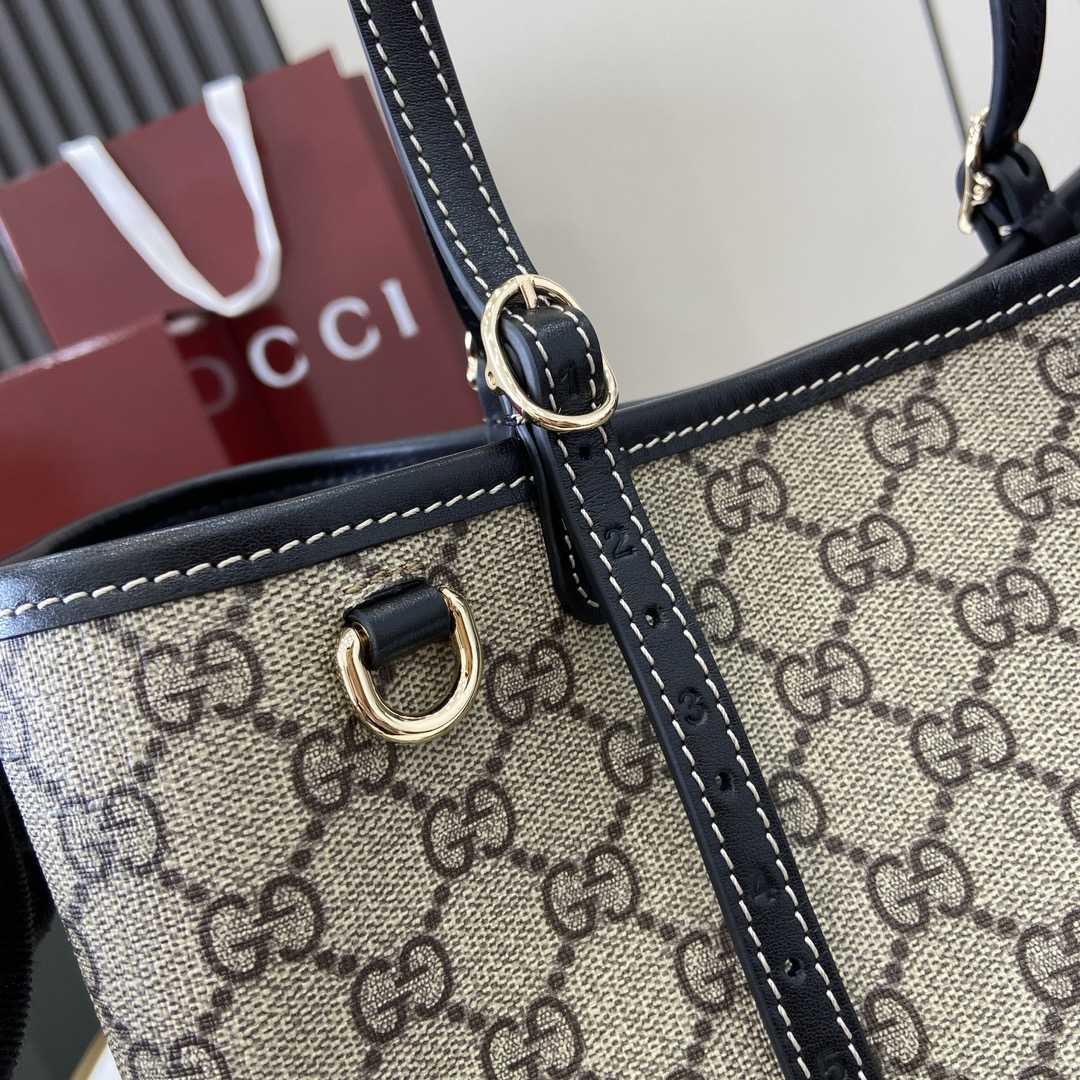 Gucci GG Emblem Small Tote Bag - DesignerGu