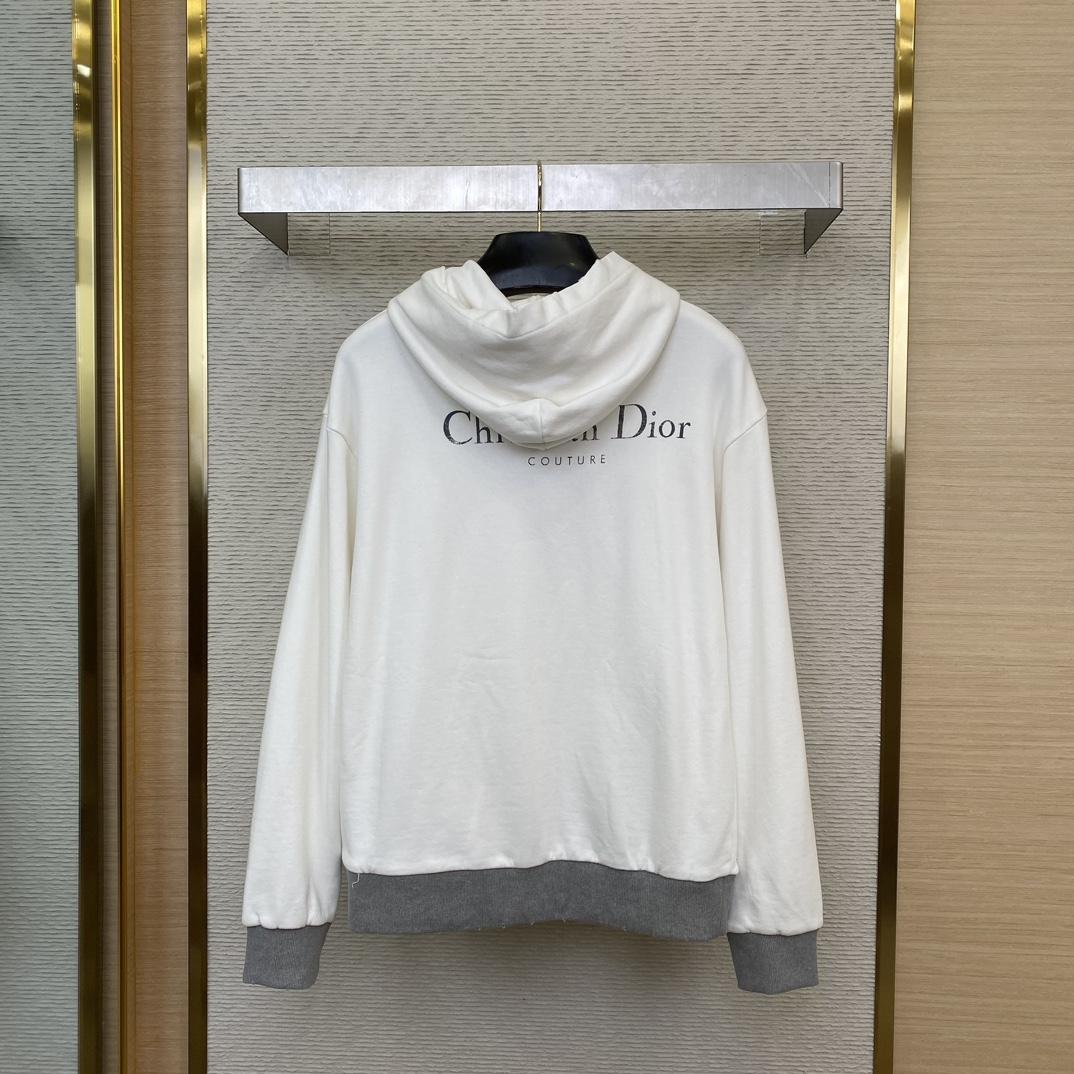 Christian Dior Couture Hooded Lined Sweatshirt  - DesignerGu