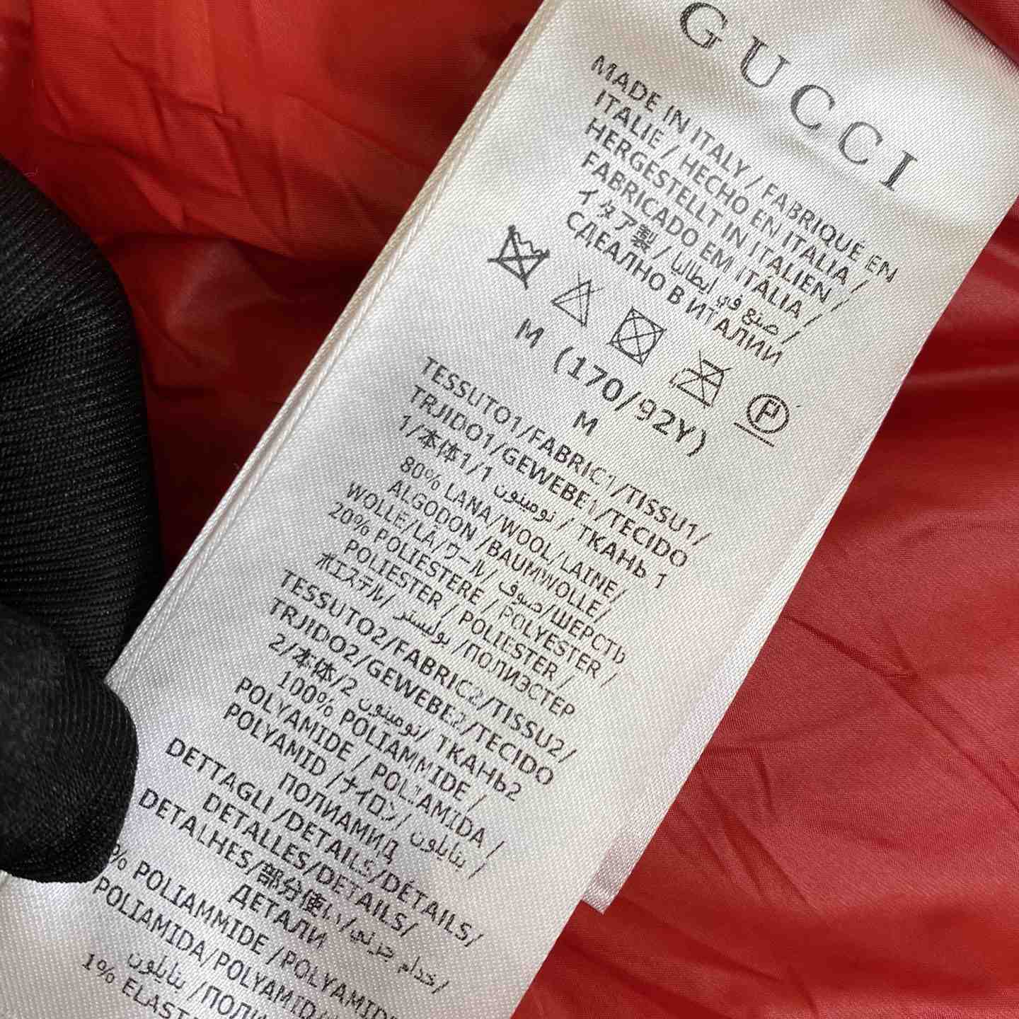 Gucci GG Wool Fleece Jacquard Zip Jacket - DesignerGu