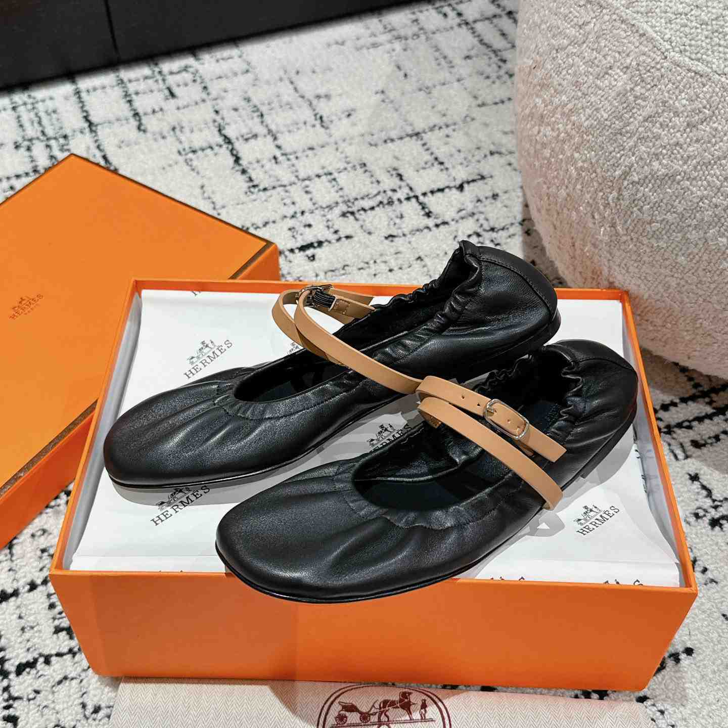 Hermes Jolly Ballet Flat - DesignerGu