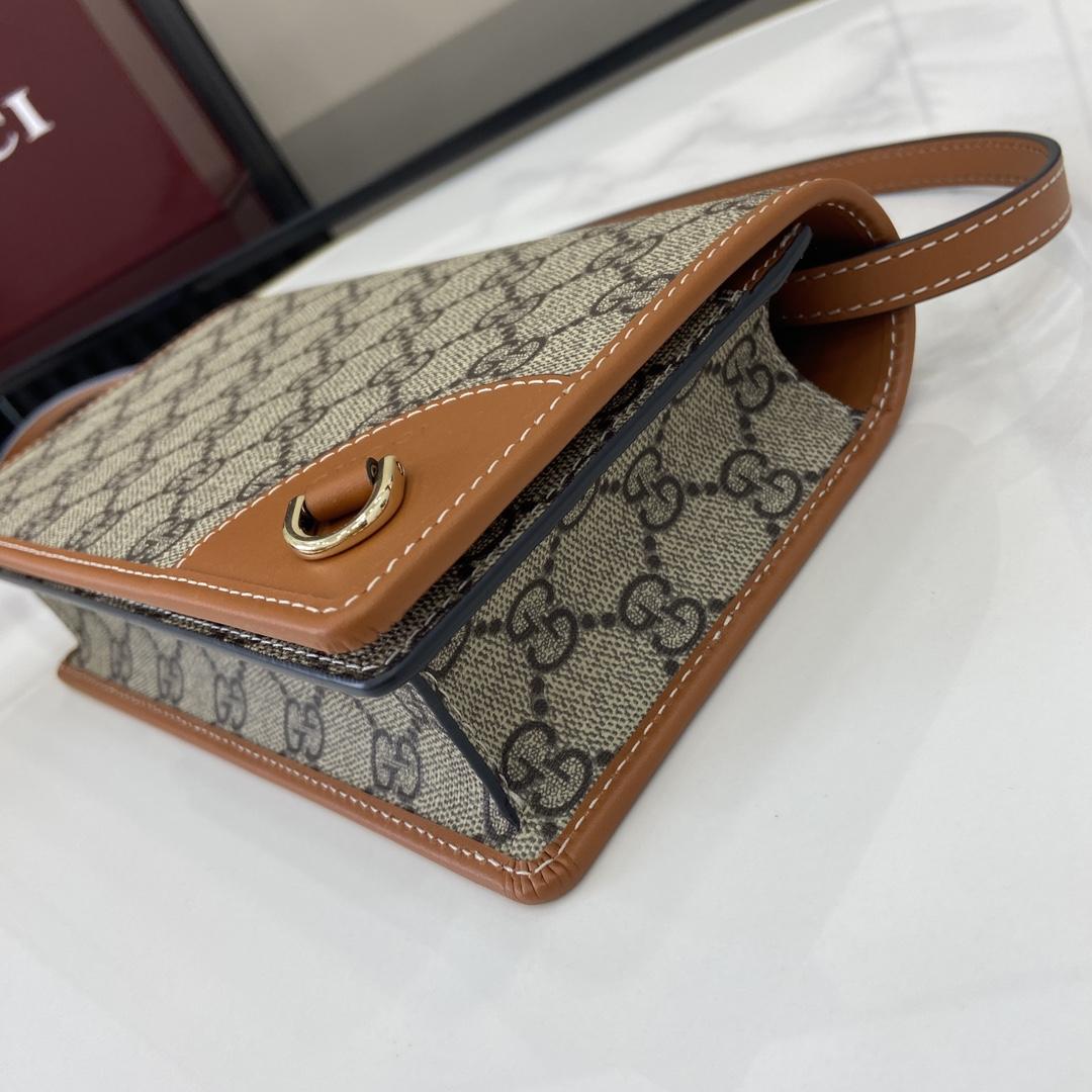 Gucci GG Emblem Super Mini Shoulder Bag - DesignerGu