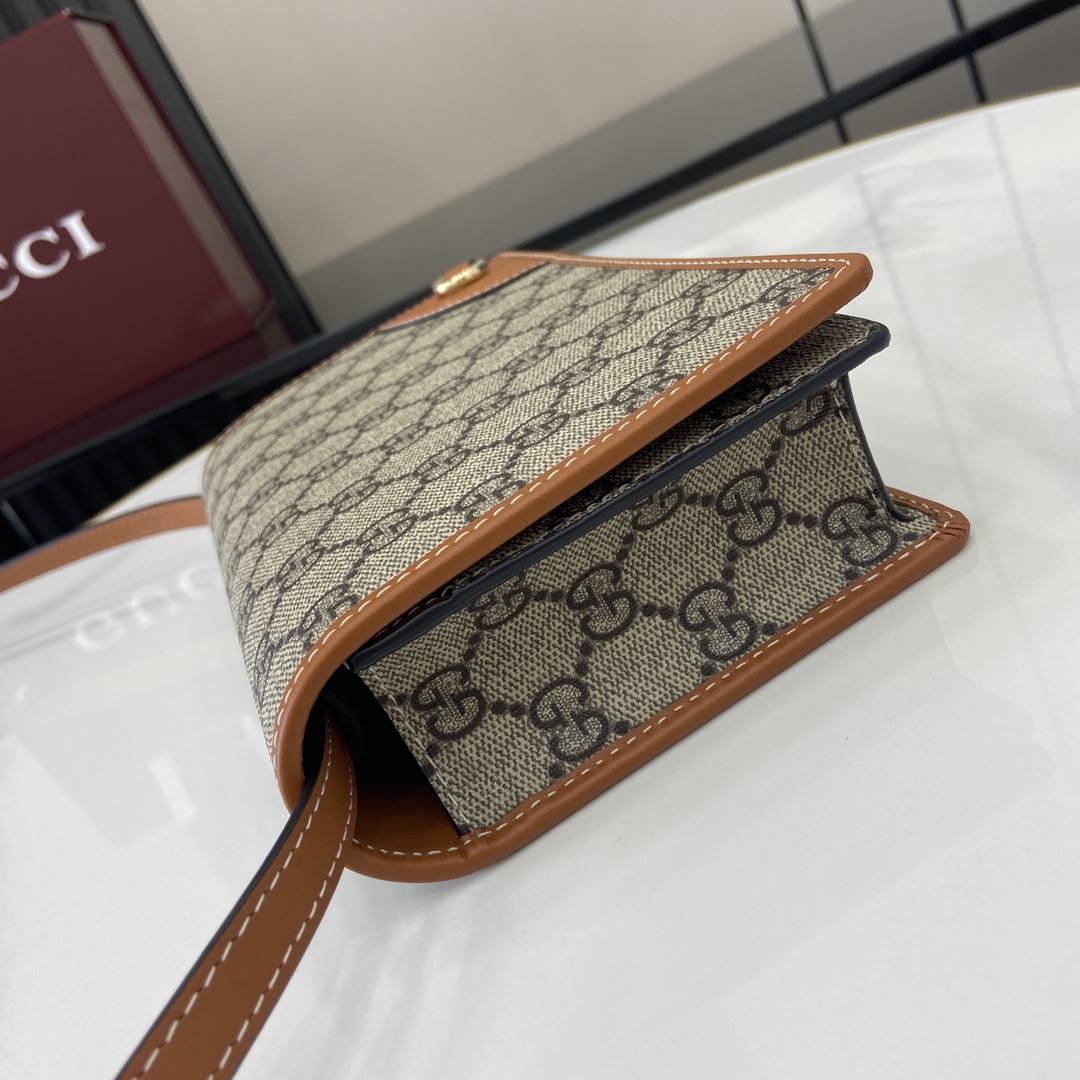 Gucci GG Emblem Super Mini Shoulder Bag - DesignerGu