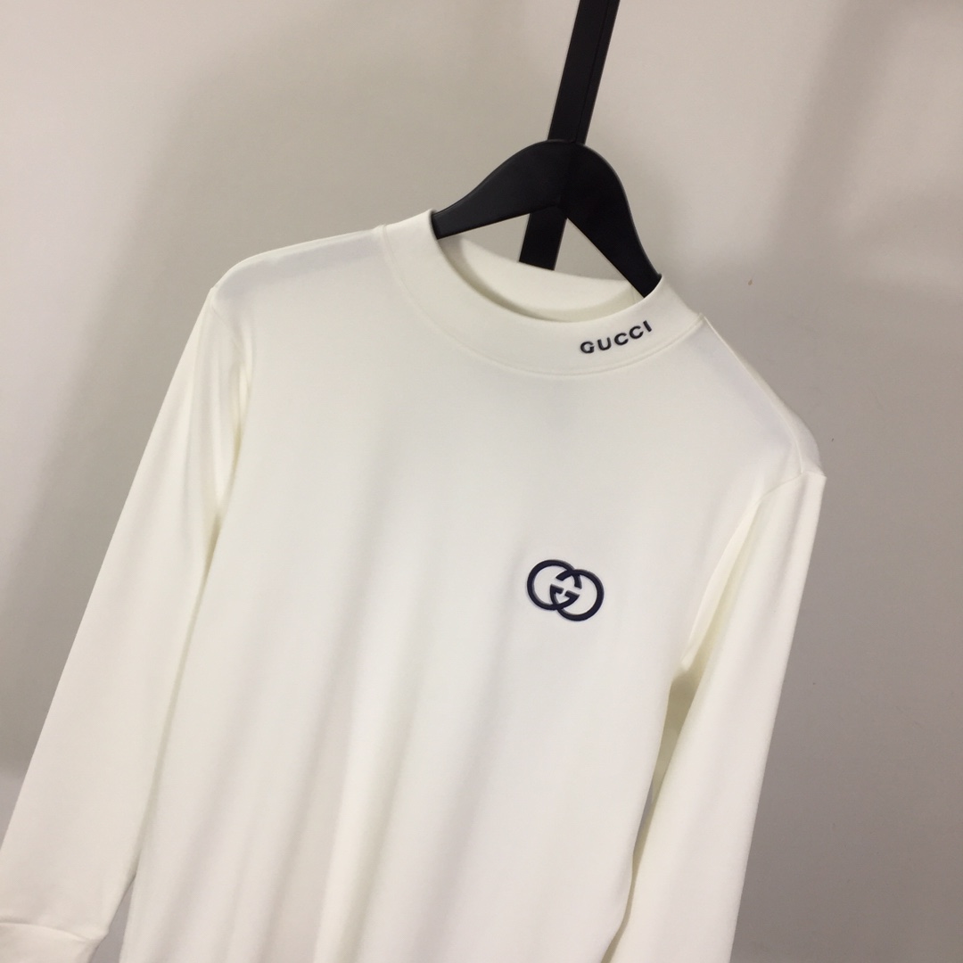 Gucci Logo Long Sleeve Tee - DesignerGu