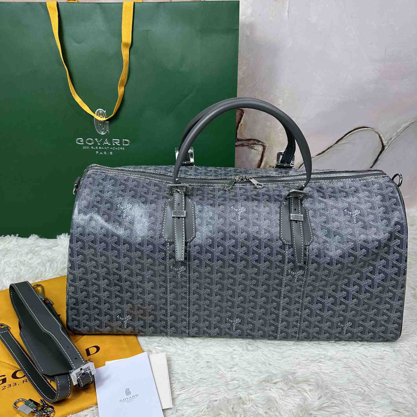 Goyard Boston 50 Bag     50-30-25cm - DesignerGu