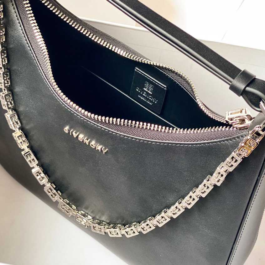 Givenchy Small Moon Cut Out bag In Leather With Chain - DesignerGu