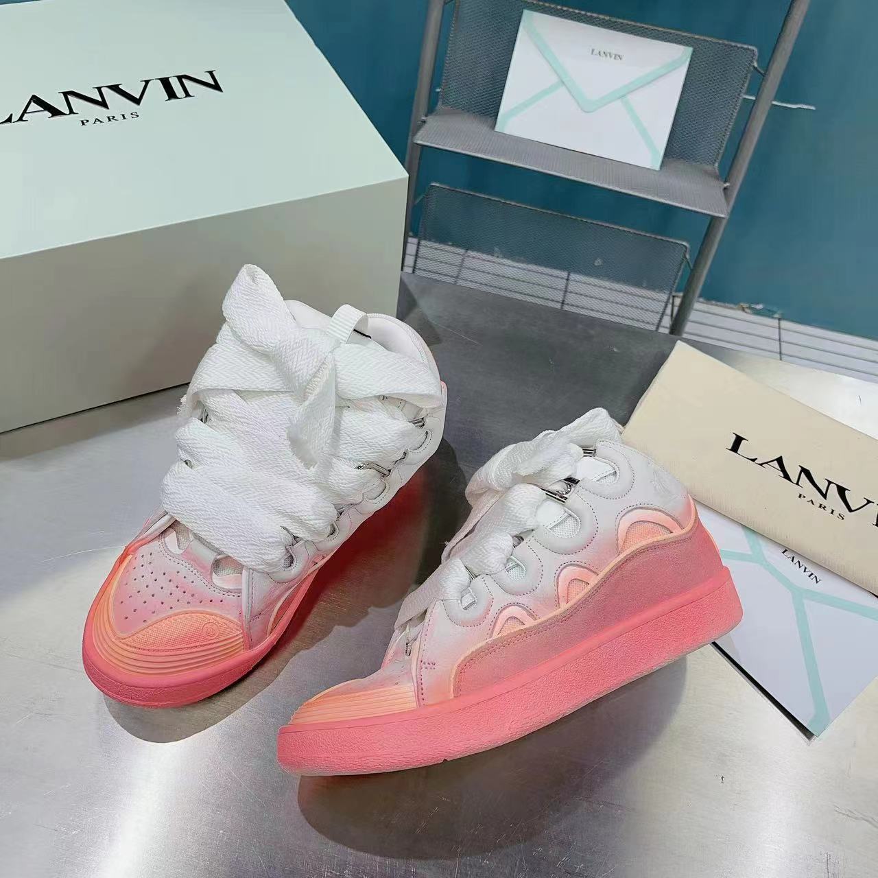 Lanvin Curb Sneakers - DesignerGu