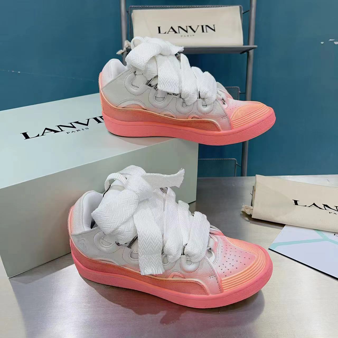 Lanvin Curb Sneakers - DesignerGu