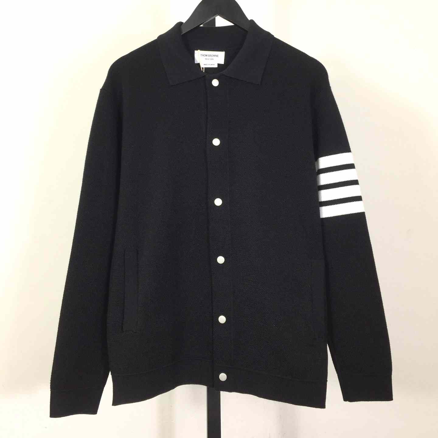 Thom Browne 4-Bar Jacket In Black - DesignerGu