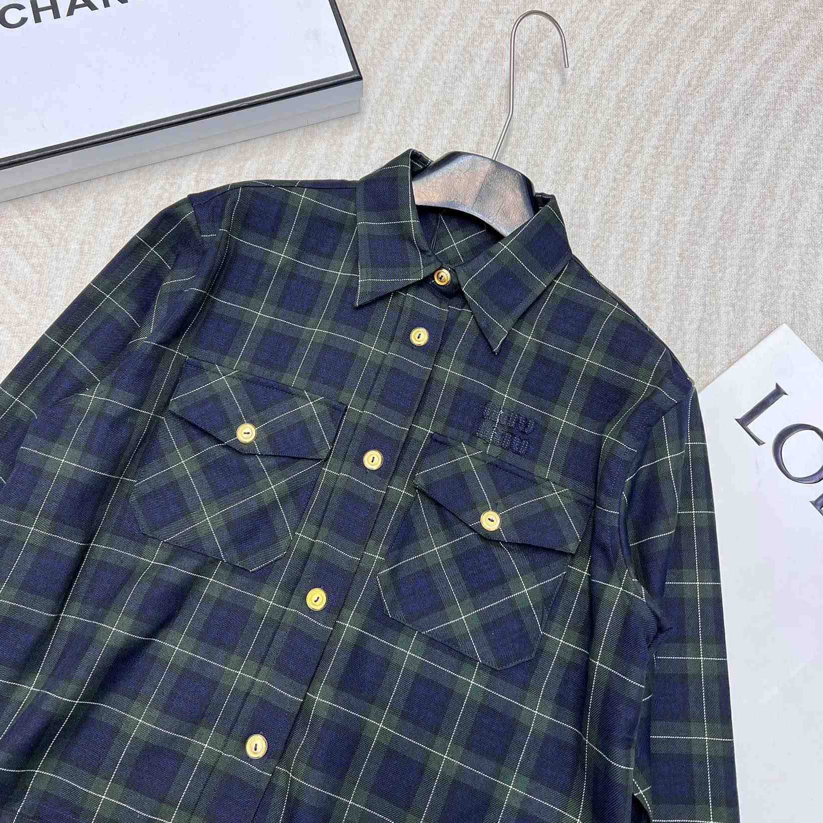 Miu Miu Plaid Shirt - DesignerGu