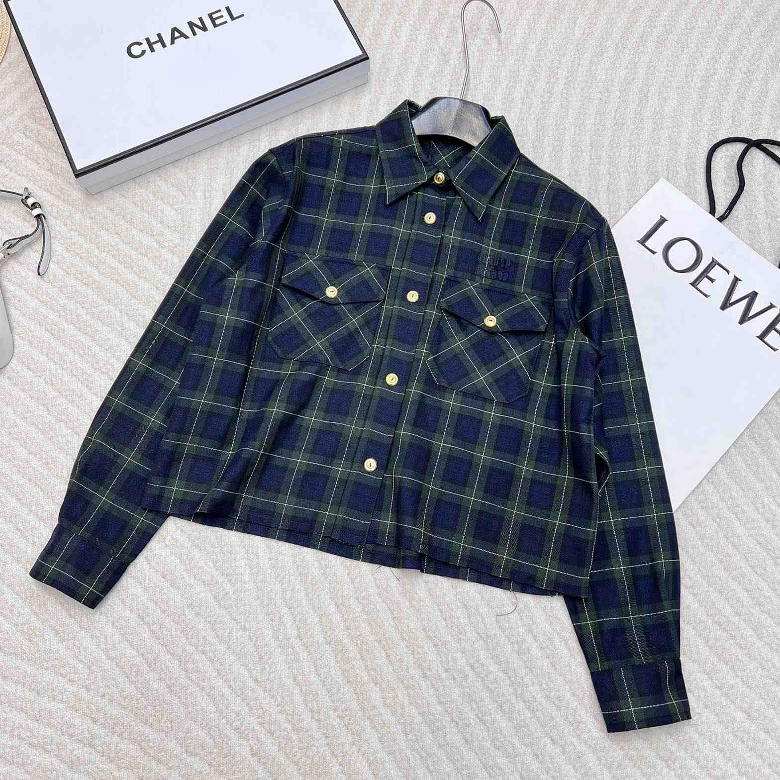 Miu Miu Plaid Shirt - DesignerGu