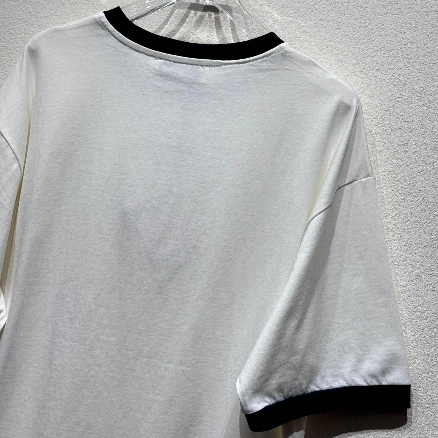 Miu Miu Logo Cotton T-shirt - DesignerGu