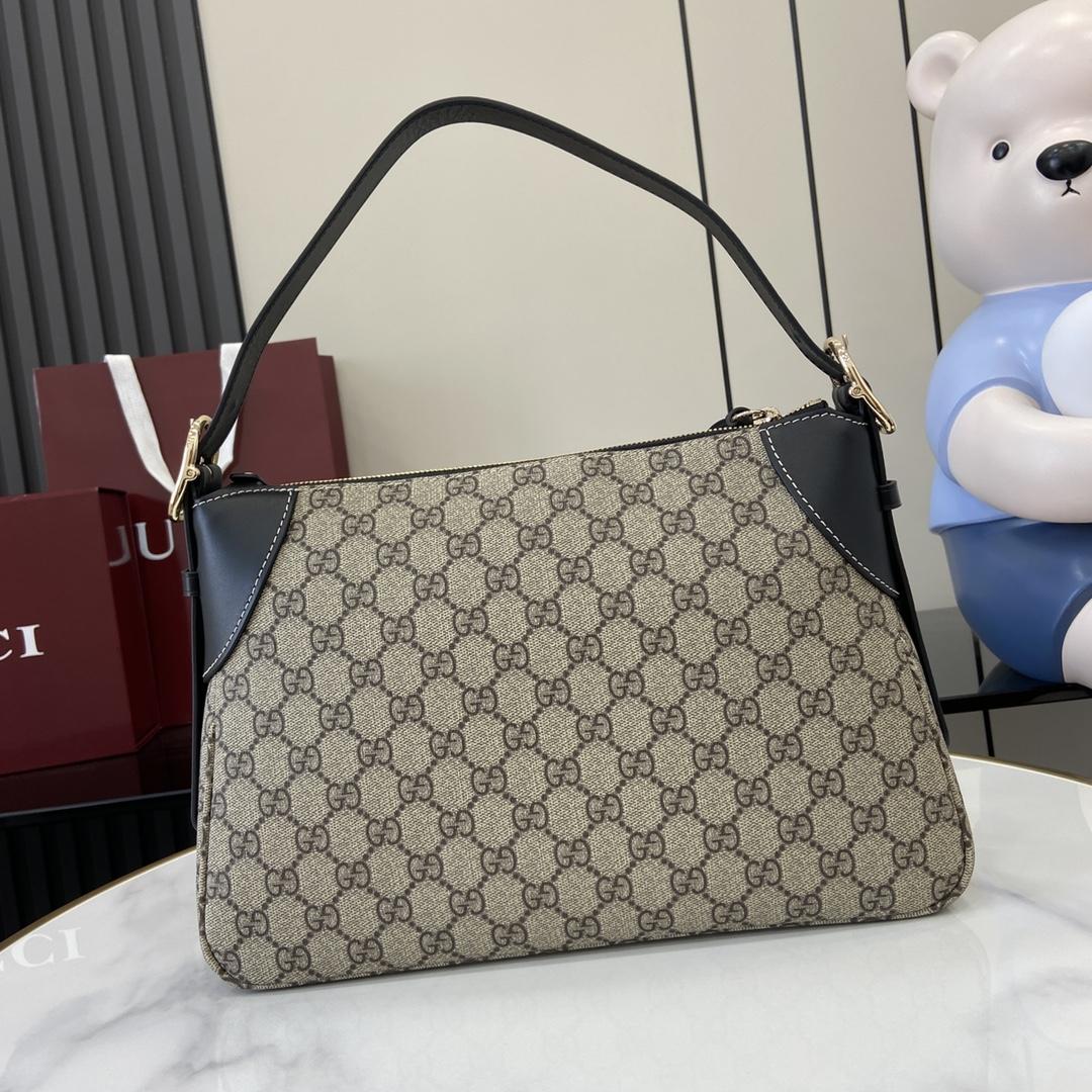 Gucci GG Emblem Medium Shoulder Bag - DesignerGu