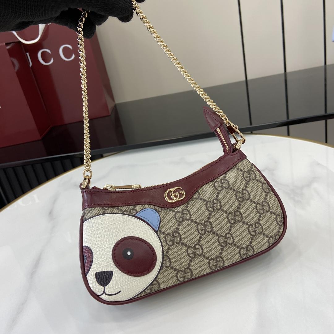 Gucci GG Mini Bag With Panda Detail - DesignerGu