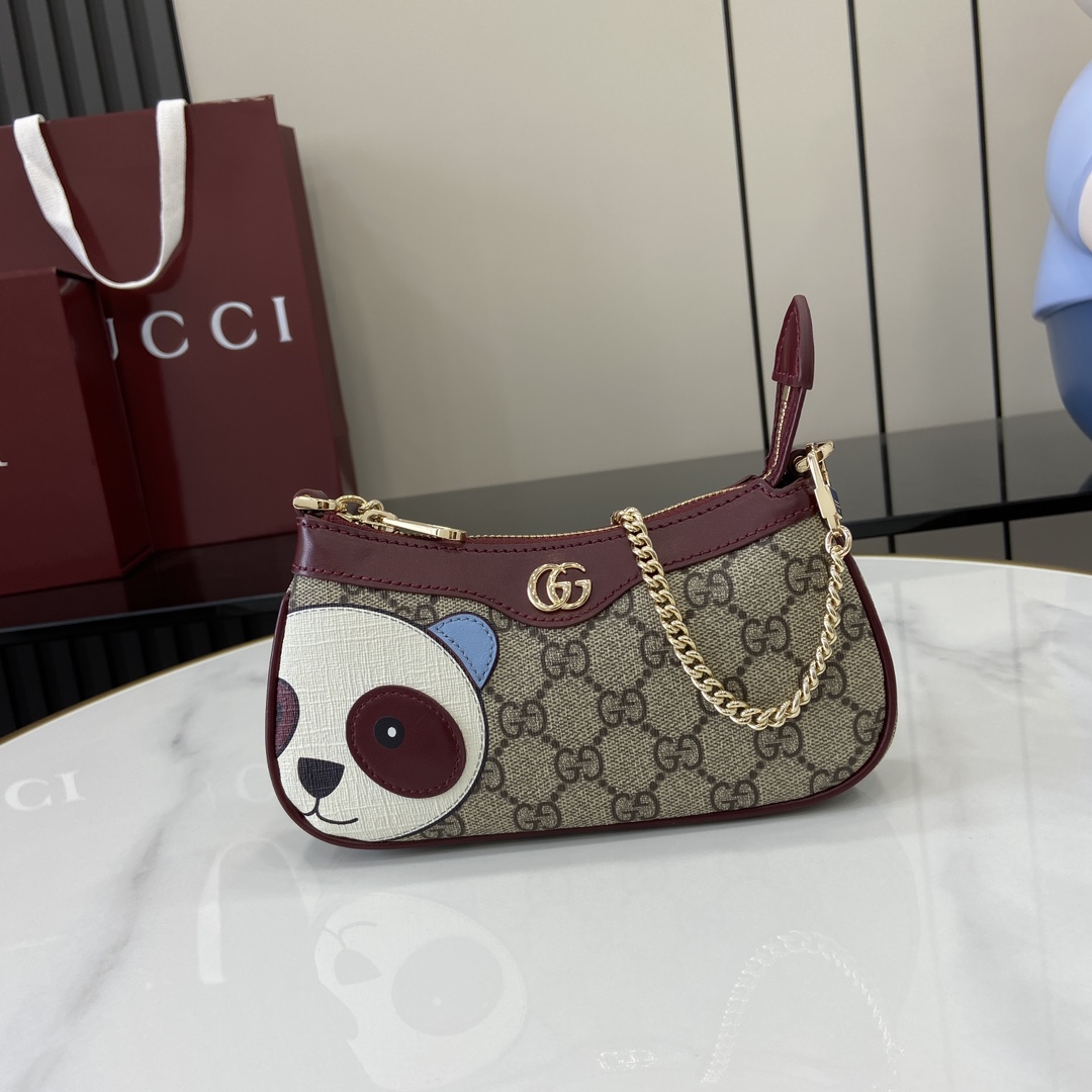 Gucci GG Mini Bag With Panda Detail - DesignerGu