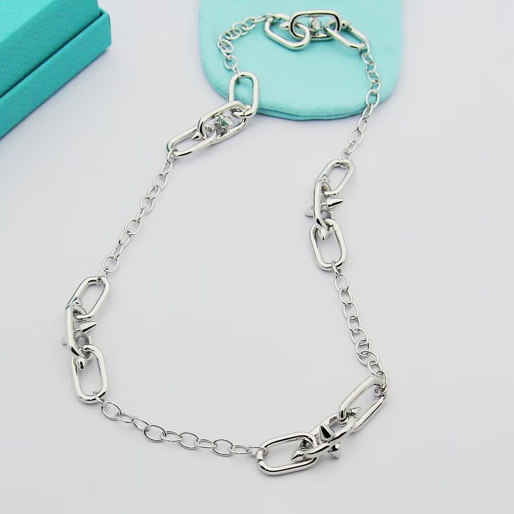 Tiffany & Co. Tiffany Titan by Pharrell Williams Medium Link Station Necklace - DesignerGu