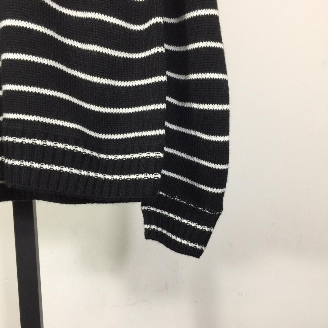 Prada Intarsia-logo Striped Cashmere Jumper - DesignerGu