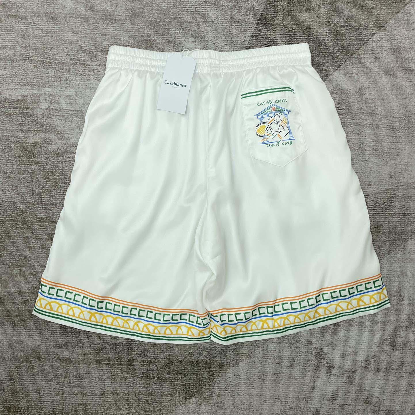 Casablanca Silk Bermuda Shorts   CA3515 - DesignerGu