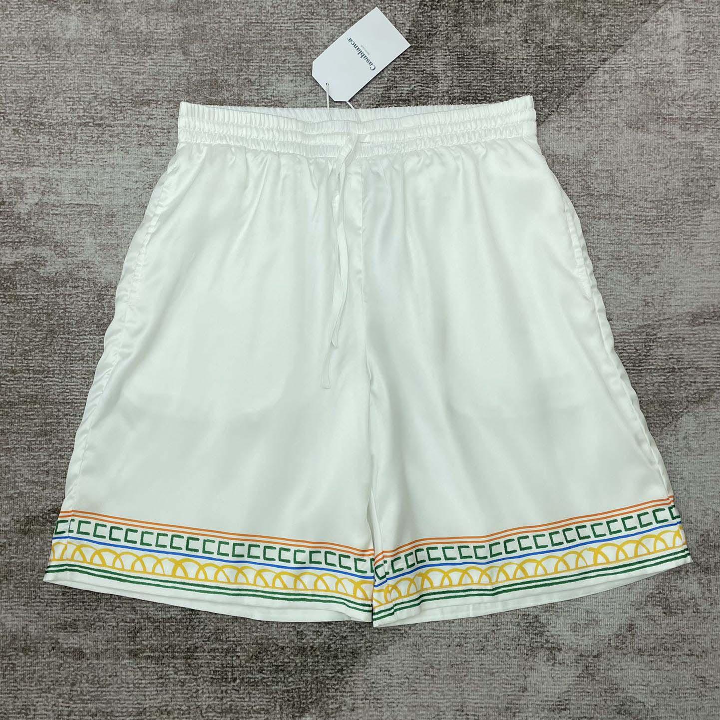 Casablanca Silk Bermuda Shorts   CA3515 - DesignerGu