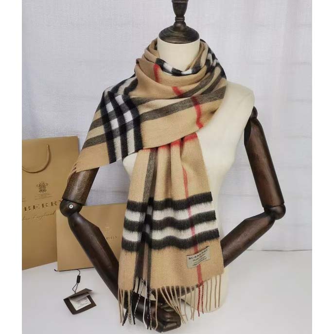 Burberry Check Cashmere Scarf - DesignerGu