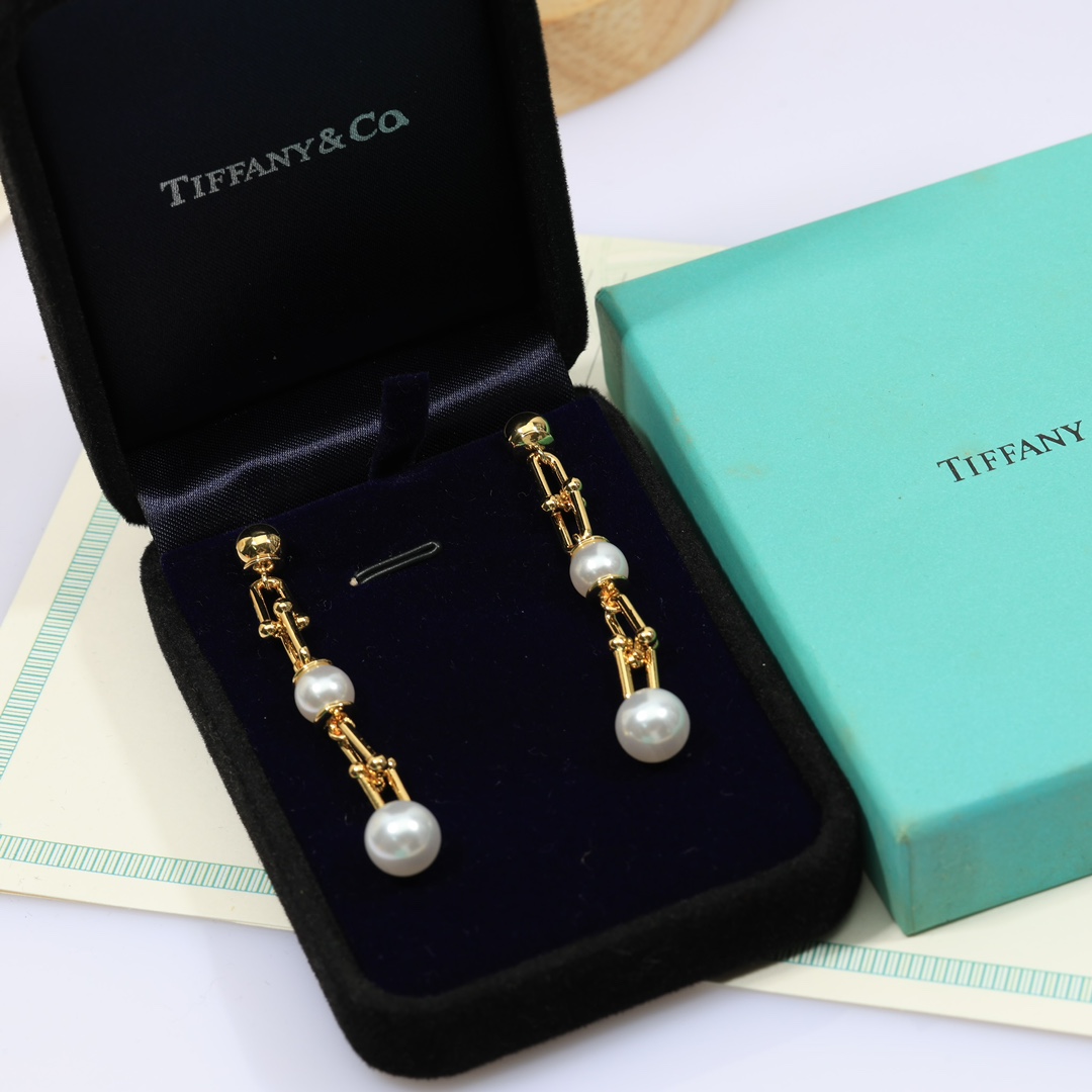 Tiffany & Co. Triple Drop Link Earrings - DesignerGu