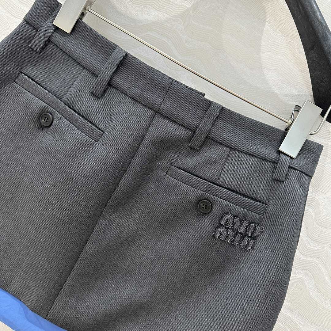 Miu Miu Gabardine Miniskirt - DesignerGu