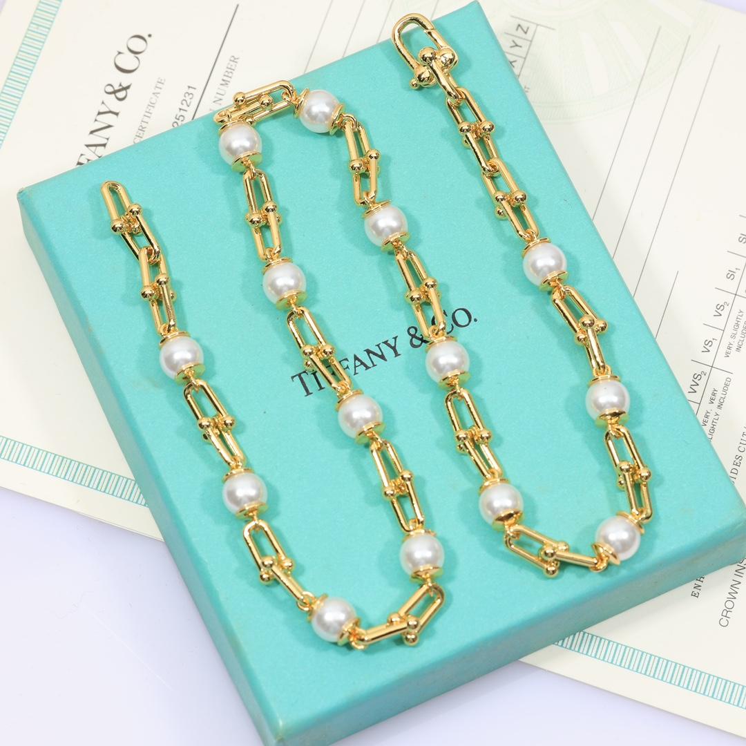 Tiffany & Co. Graduated Link Necklace - DesignerGu