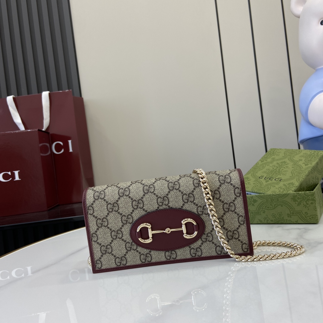 Gucci Horsebit 1955 Wallet With Chain - DesignerGu