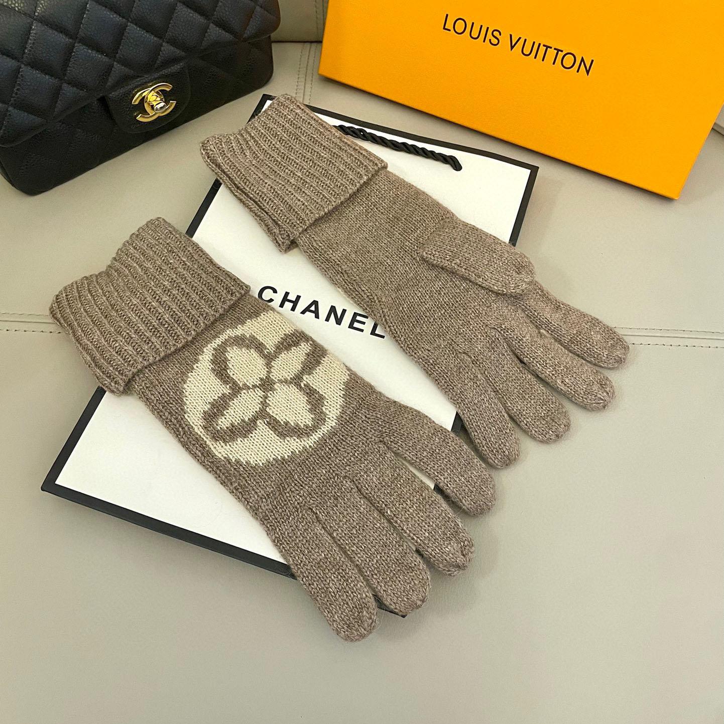 Louis Vuitton LV Medallion Gloves - DesignerGu