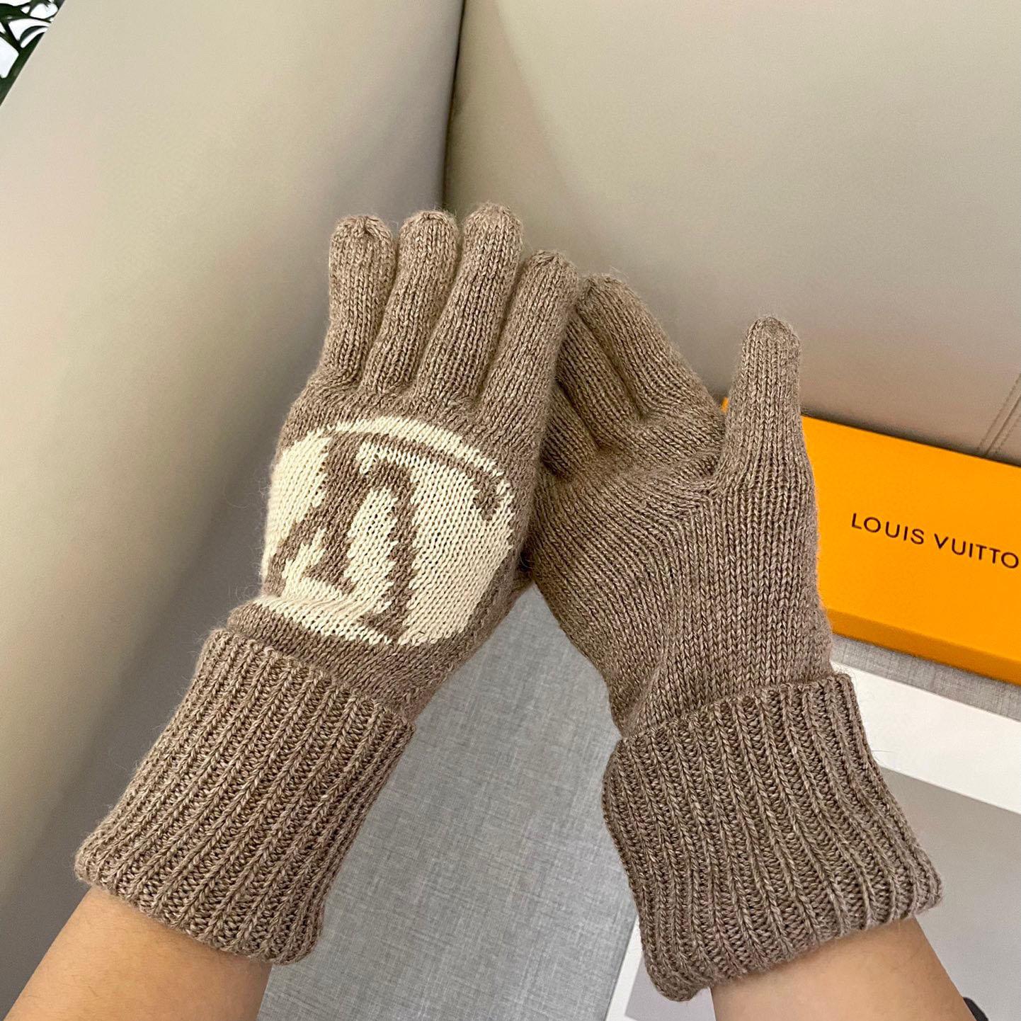 Louis Vuitton LV Medallion Gloves - DesignerGu