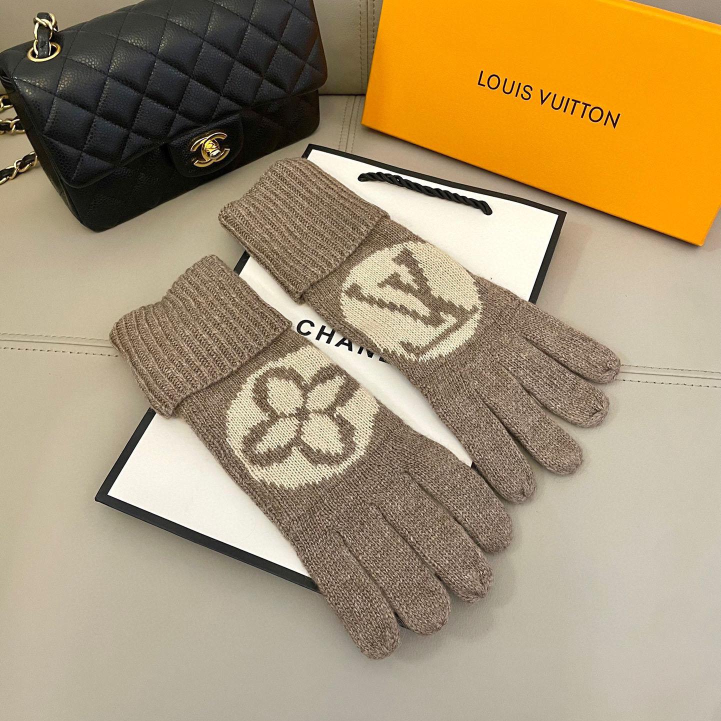 Louis Vuitton LV Medallion Gloves - DesignerGu