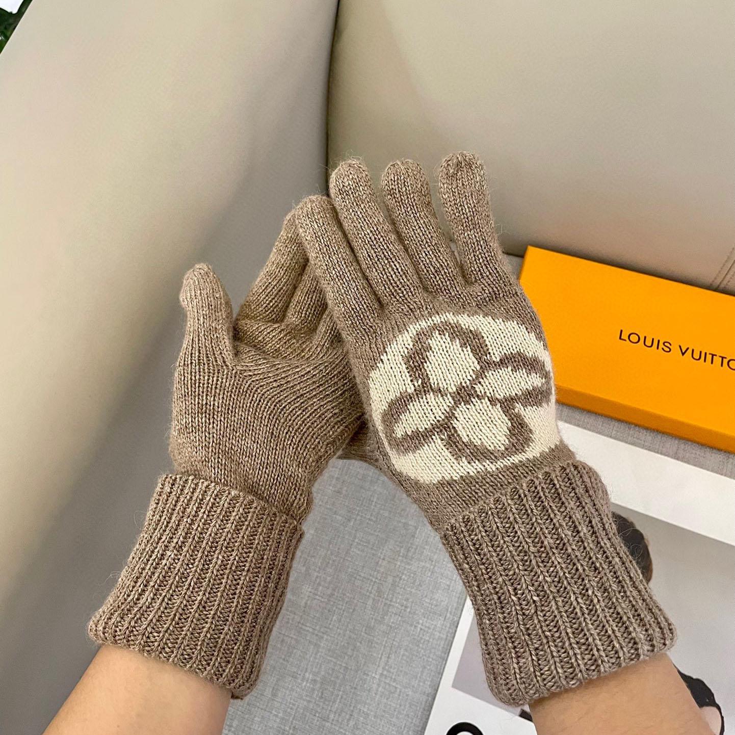 Louis Vuitton LV Medallion Gloves - DesignerGu