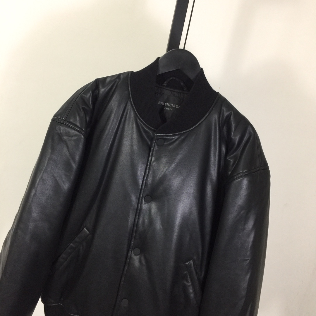 Balenciaga Leather Jacket - DesignerGu